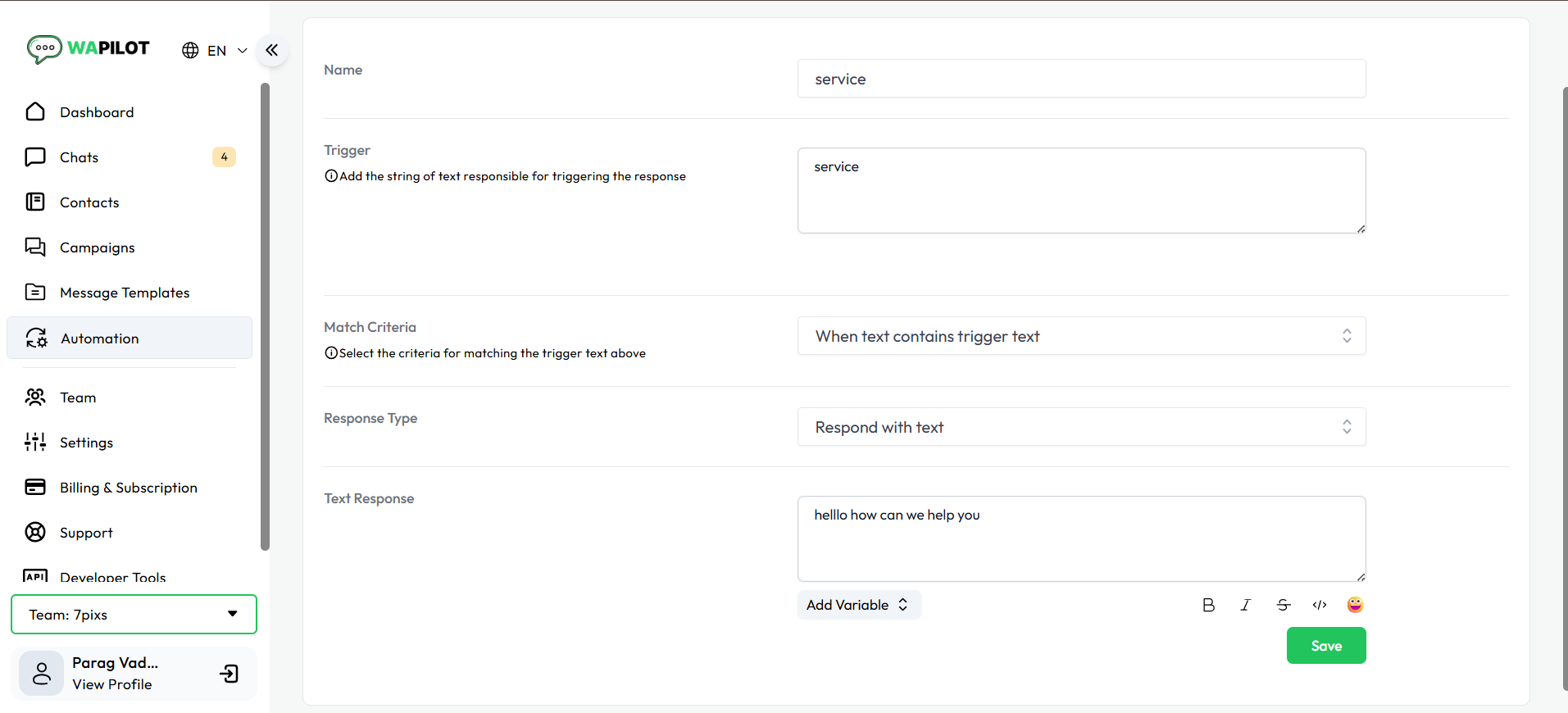 Create Custom Auto Replies